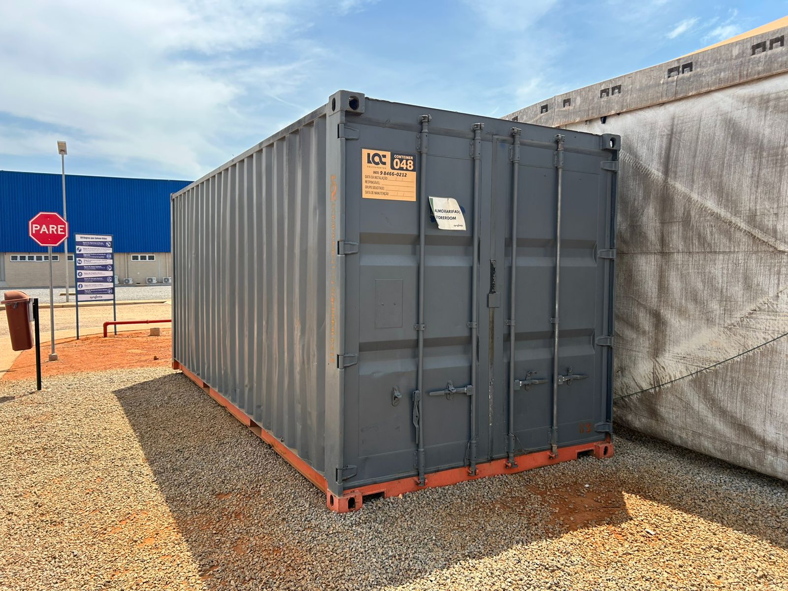 Container almoxarifado disponível para locação em Palmas