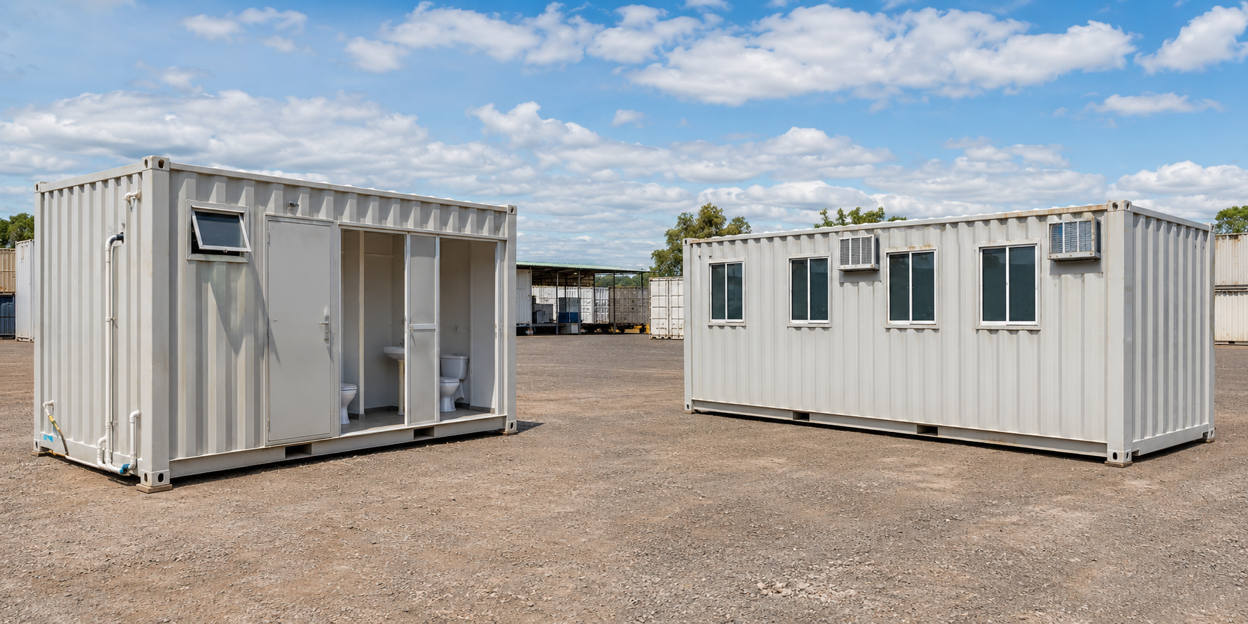 Container banheiro para obras e projetos temporários